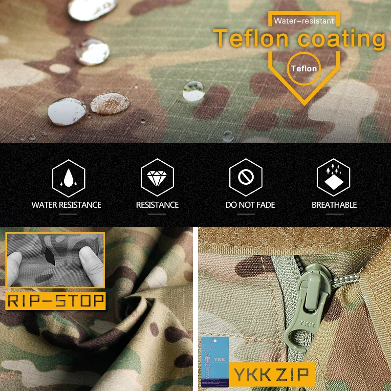 IDOGEAR 전술 G3 전투복 셔츠 및 바지 무릎 패드 업데이트 버전 카모 에어소프트 밀리터리 전투복 3004