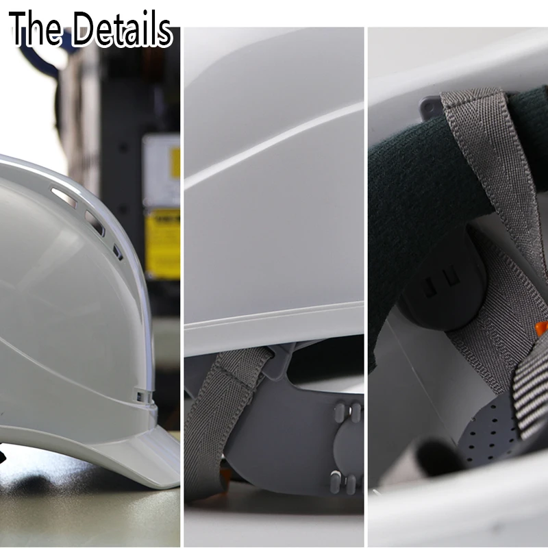 프리미엄 ABS 쉘 래칫 서스펜션 작업 모자, 안전 헬멧 캡 스타일, 통풍 하드 모자, 여름 산업 건설