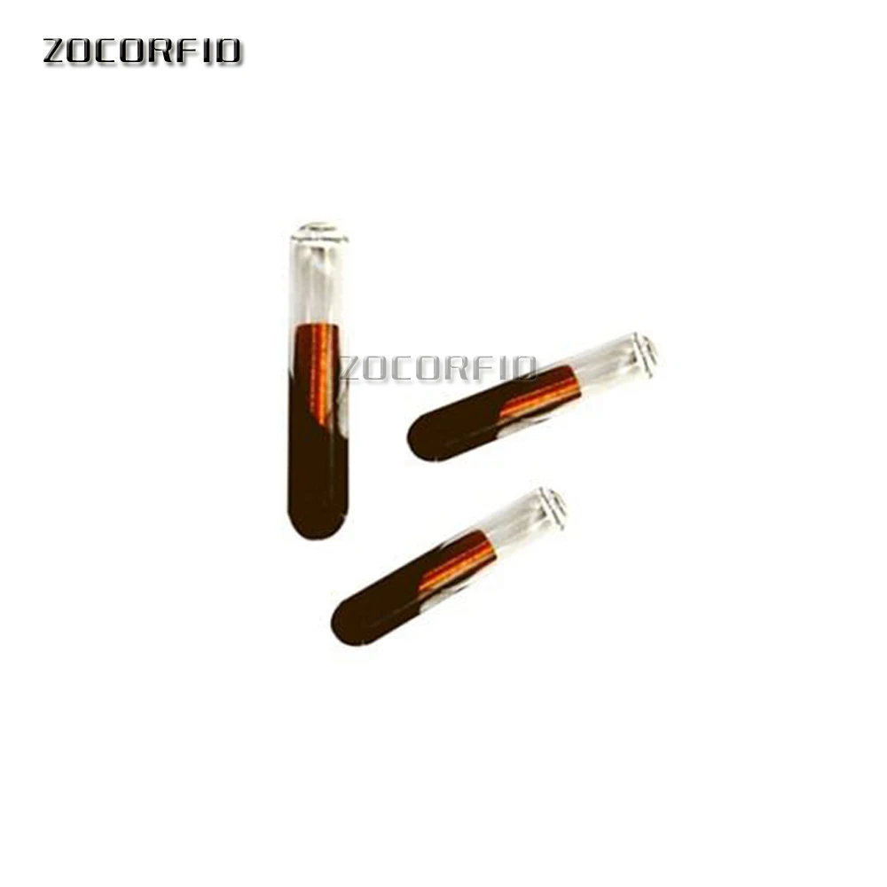 마이크로칩 동물 RFID 태그, EM4305 칩 포함, 125kHz, 134.2kHz, 2.12*12mm, 1.4*8mm, ISO11784/5 FDX-B, 물고기 개 고양이 식별용