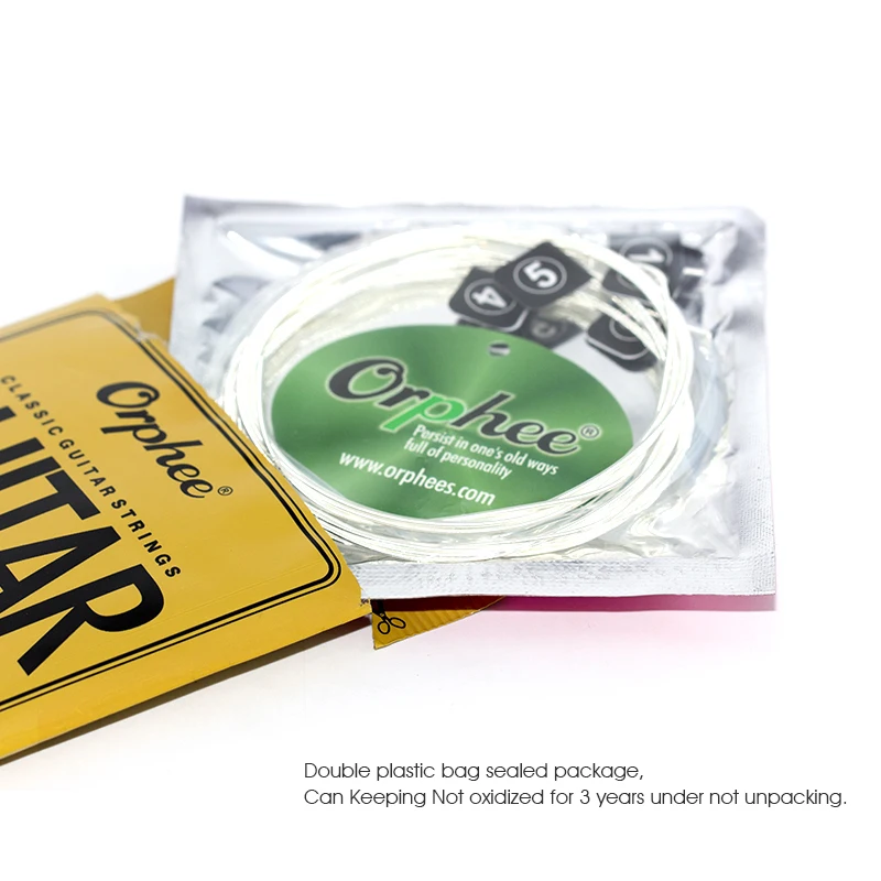 6 개/대 Orphee 클래식 기타 스트링 실버 도금 와이어 나일론 스트링 NX 시리즈 클래식 어쿠스틱 기타 액세서리