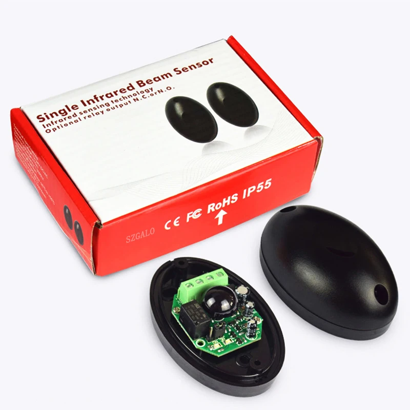 자동 게이트 안전 적외선 감지기 센서, 스윙, 슬라이딩, 차고 게이트, 릴레이 도어 안전 적외선 광전지, IP55 title=자동 게이트 안전 적외선 감지기 센서, 스윙, 슬라이딩, 차고 게이트, 릴레이 도어 안전 적외선 광전지, IP55