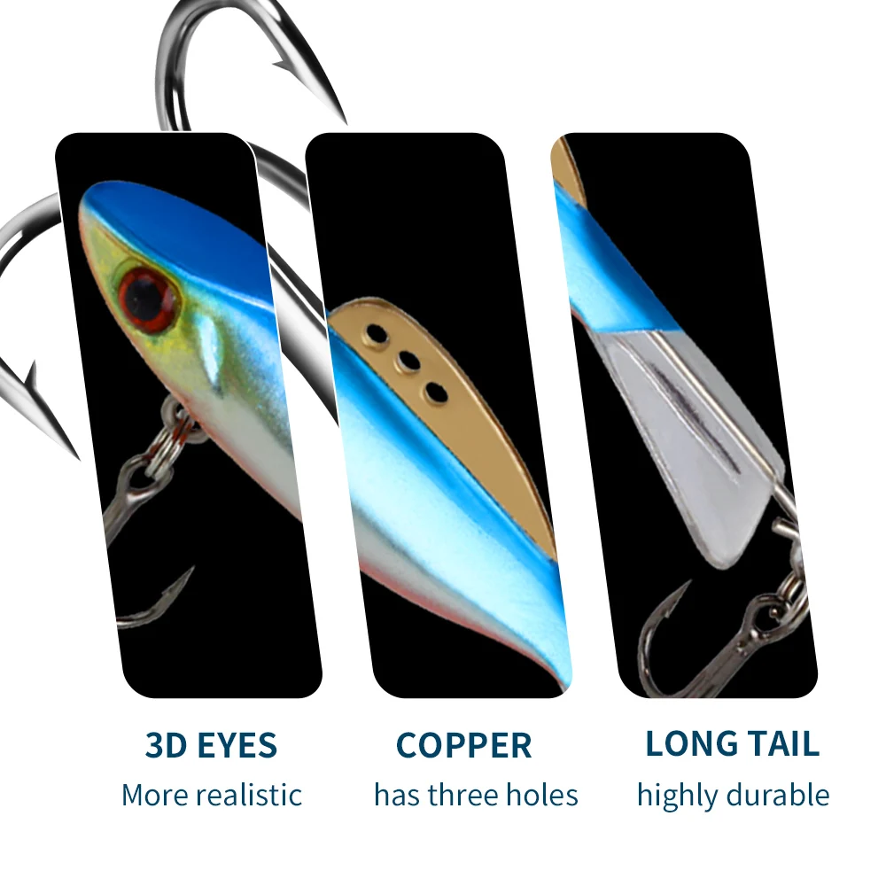 FISH KING 얼음 낚시 루어, 겨울 미끼 하드 루어 밸런서, 낚시 미끼 지깅, 4g, 8g, 0g, 17g, 1PC