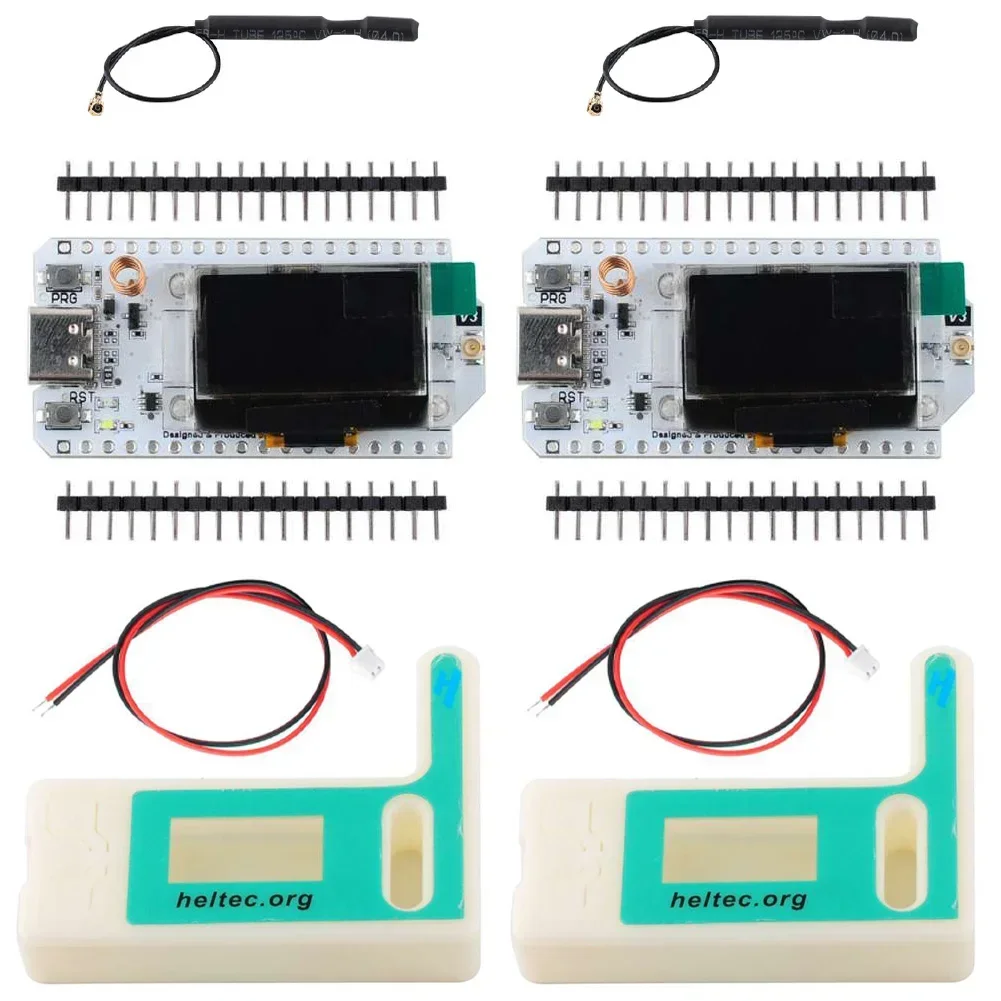 2 세트 ESP32 LoRa V3 개발 보드 868MHz-915MHz SX1262 0.96 인치 OLED 디스플레이 BT + WIFI Lora 키트, 아두이노 IOT 스마트 홈 호환 title=2 세트 ESP32 LoRa V3 개발 보드 868MHz-915MHz SX1262 0.96 인치 OLED 디스플레이 BT + WIFI Lora 키트, 아두이노 IOT 스마트 홈 호환