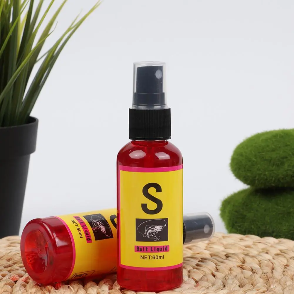 액체 물고기 미끼 낚시 재료, 잉어 미끼 둥지 재료, 루어 첨가제, 인공 미끼, 낚시 액세서리, 60ml