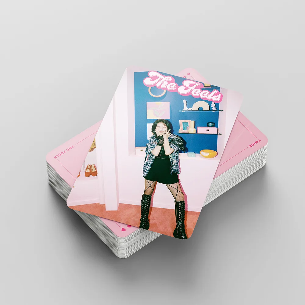 KPOP TWICE 포토 카드, 고품질 포토 로모 카드, 팬 선물, 새로운 앨범, 55 개 세트