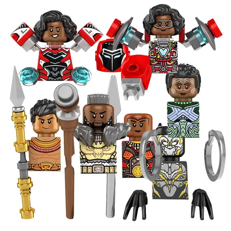 KF6178 미니 피규어 빌딩 블록 플라스틱 장난감 어린이용, 검은 색 Okoge Namor McKenzie 아이언 하트 팬더 MK2 히어로 title=KF6178 미니 피규어 빌딩 블록 플라스틱 장난감 어린이용, 검은 색 Okoge Namor McKenzie 아이언 하트 팬더 MK2 히어로 