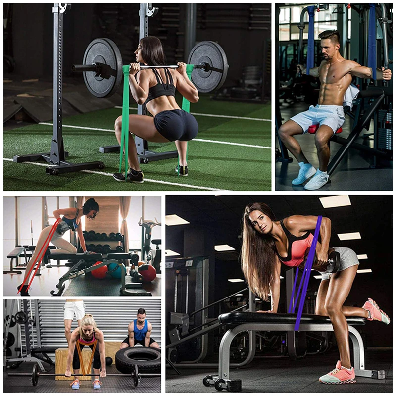 저항 밴드 운동 탄성 천연 라텍스 운동 고무 루프 강도 고무 밴드, 체육관 피트니스 장비, 훈련 확장기