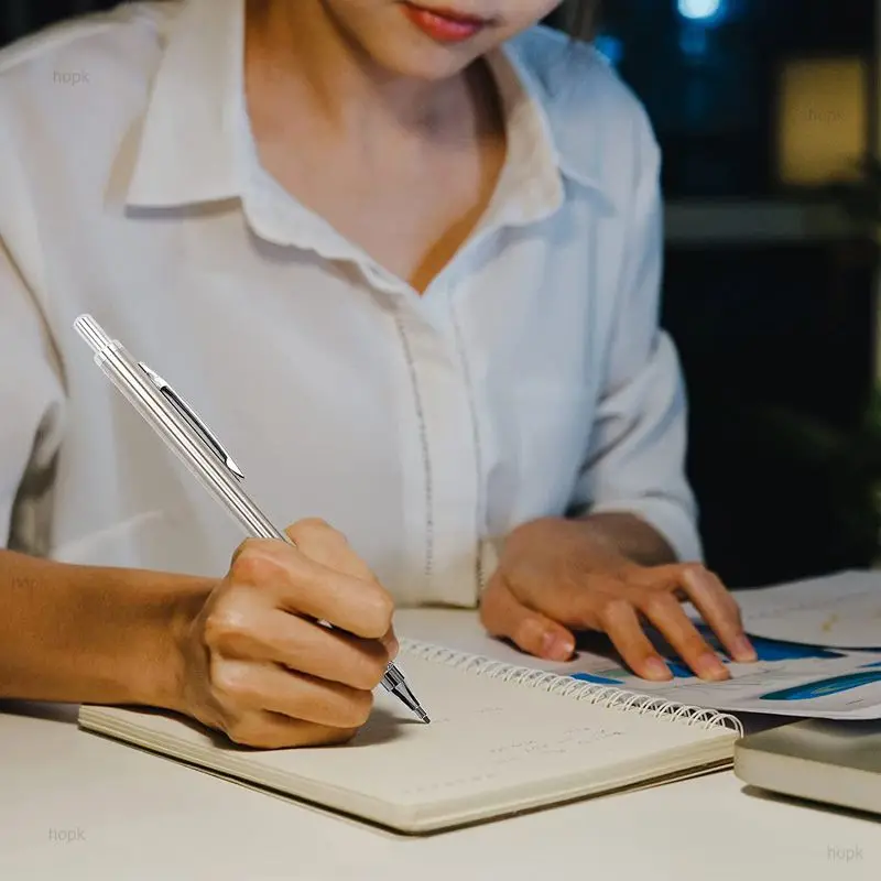 금속 기계식 연필 세트 리드 리필 제도 자동 연필, 0.3, 0.5, 0.7, 0.9, 1.3mm 2B HB 미술 용품