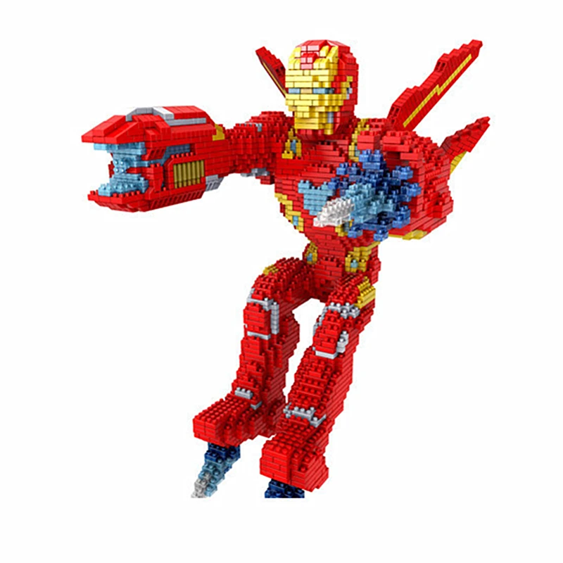 디즈니 캐릭터 릴로 & 스티치 빌딩 블록 스파이더 맨 아이언 맨 독이 애니메이션 인형 빌드 실용적인 기술 퍼즐 게임 선물