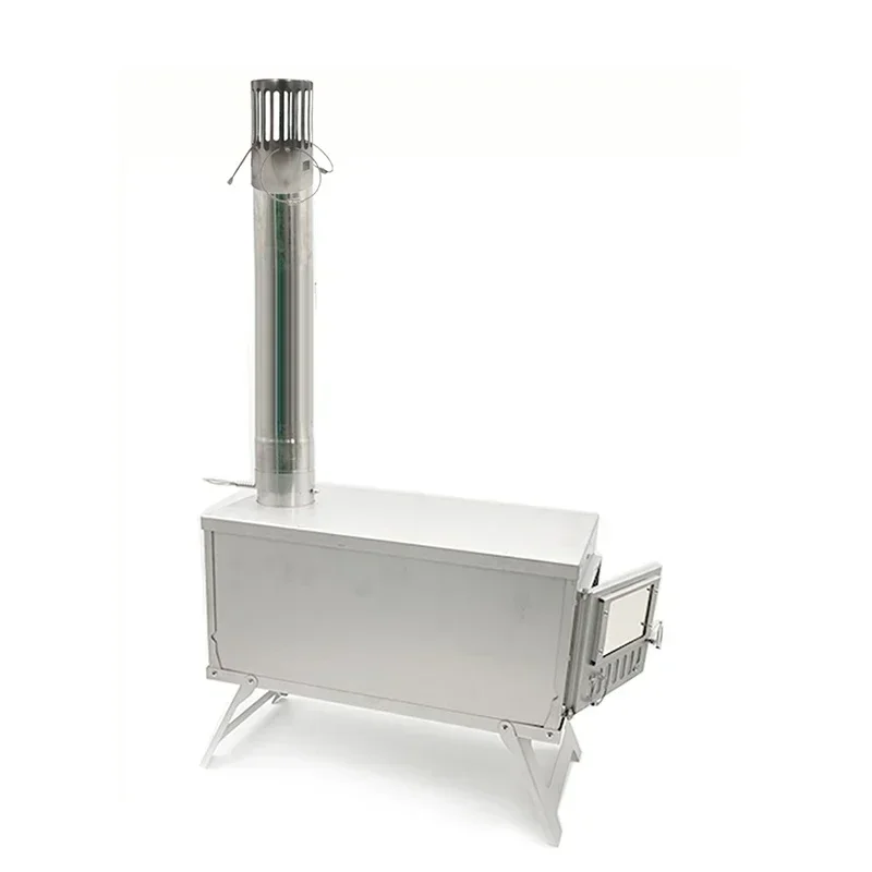 티타늄 굴뚝 액세서리 텐트 용광로 굴뚝 2.5 | 3M 텐트 용광로, 투시 측면 패널 굴뚝 캡 캠핑 액세서리