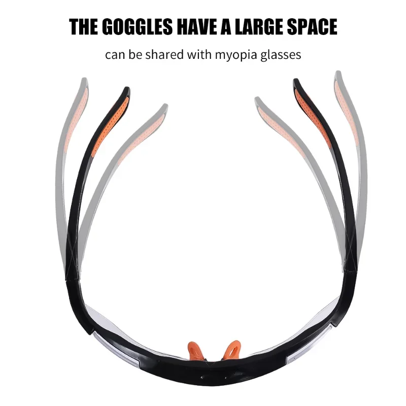 맑은 눈 모래 방지 방풍 안전 라이딩 고글, 통풍 안경, 작업 실험실 안전 고글 안경, 1 개, 2 개