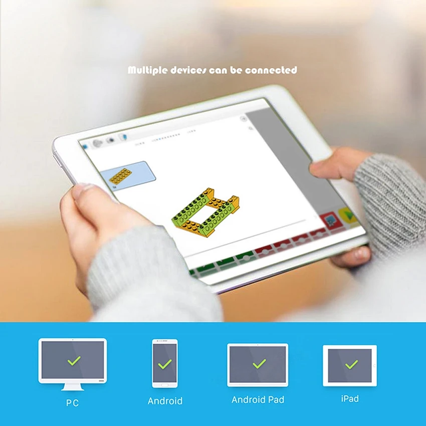 새로운 하이테크 부품 WeDo 로보틱스 건설 코어 세트 빌딩 블록, WeDo 3.0 교육용 DIY 완구와 호환 가능 45300