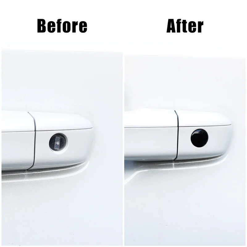 자동차 잠금 키홀 스티커 장식 보호 액세서리, BMW M E46 E85 E60 F10 E39 F30 E36 F20 E87 E90 E70 E91 X3 X5, 4 개