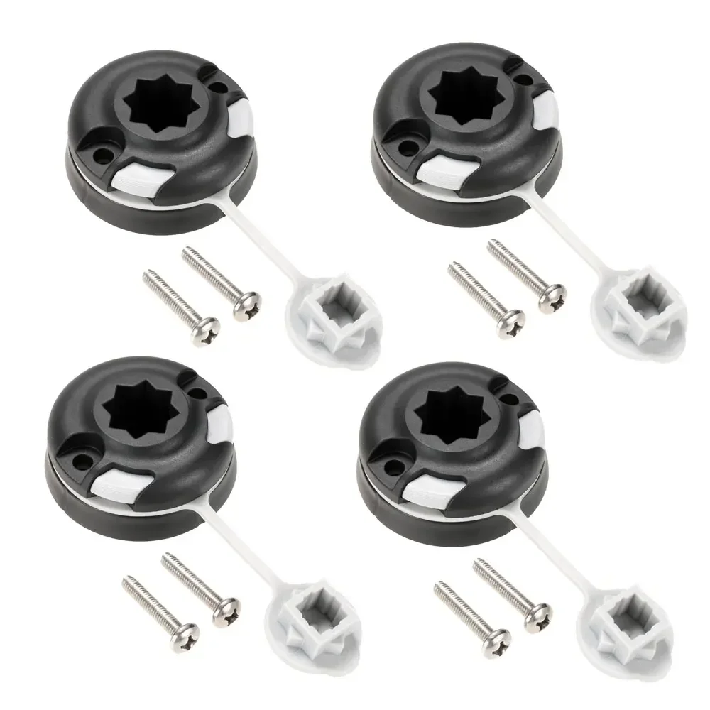 8/6/4/1PC 카누 카약 스타 마운트베이스 풍선 보트 바다 낚시 막대 홀더 마운트베이스 태클 낚시 키트 액세서리