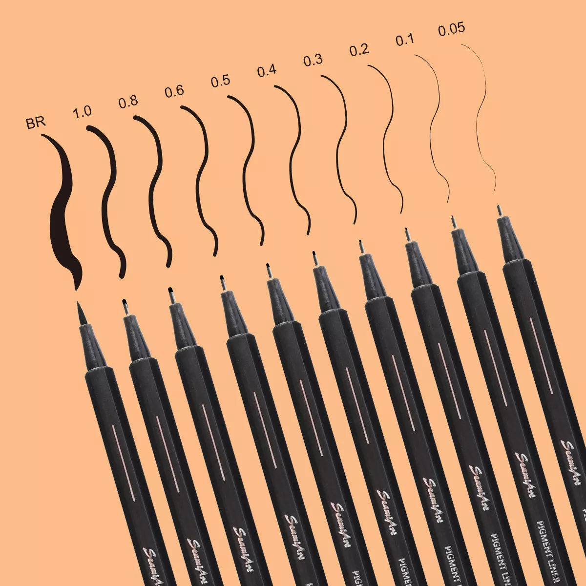 1/3/6/10pcs 안료 Fineliner Pigma Micron 잉크 마커 펜 0.05 0.1 0.2 0.3 0.4 0.5 0.6 0.8 1.0 브러쉬 title=1/3/6/10pcs 안료 Fineliner Pigma Micron 잉크 마커 펜 0.05 0.1 0.2 0.3 0.4 0.5 0.6 0.8 1.0 브러쉬