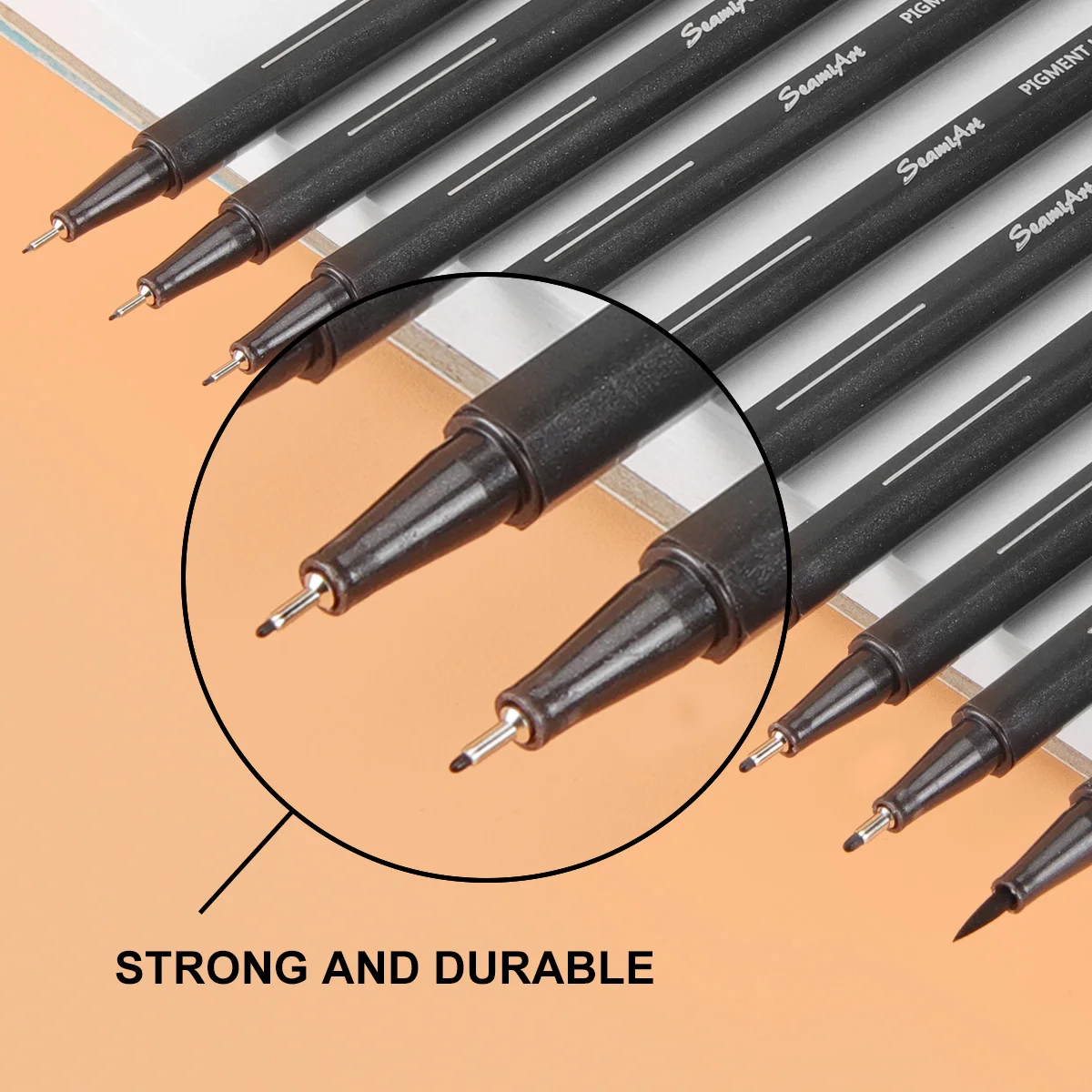 1/3/6/10pcs 안료 Fineliner Pigma Micron 잉크 마커 펜 0.05 0.1 0.2 0.3 0.4 0.5 0.6 0.8 1.0 브러쉬