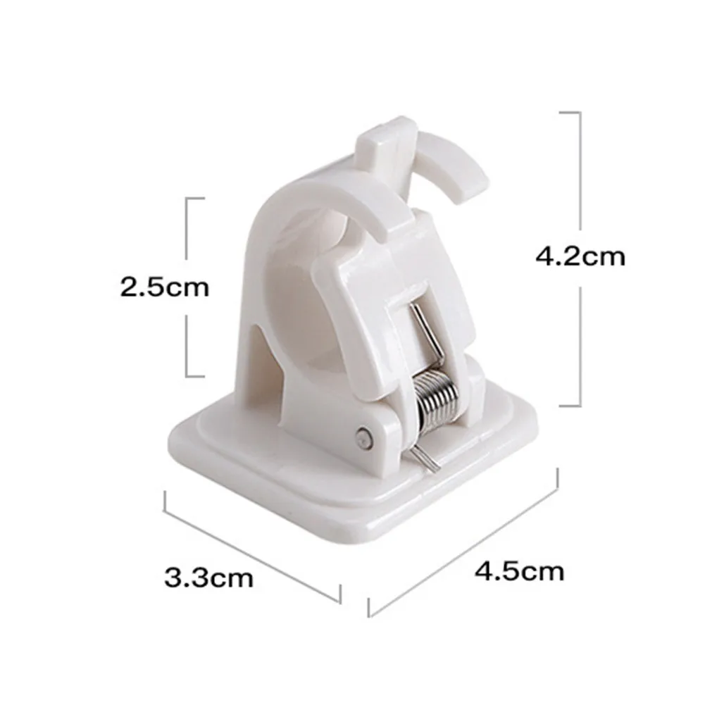 벽걸이 낚싯대 스토리지 클립 클램프 홀더 랙 정리함 나무 보드 세라믹 타일 물고기 태클 Pesca, 1 쌍