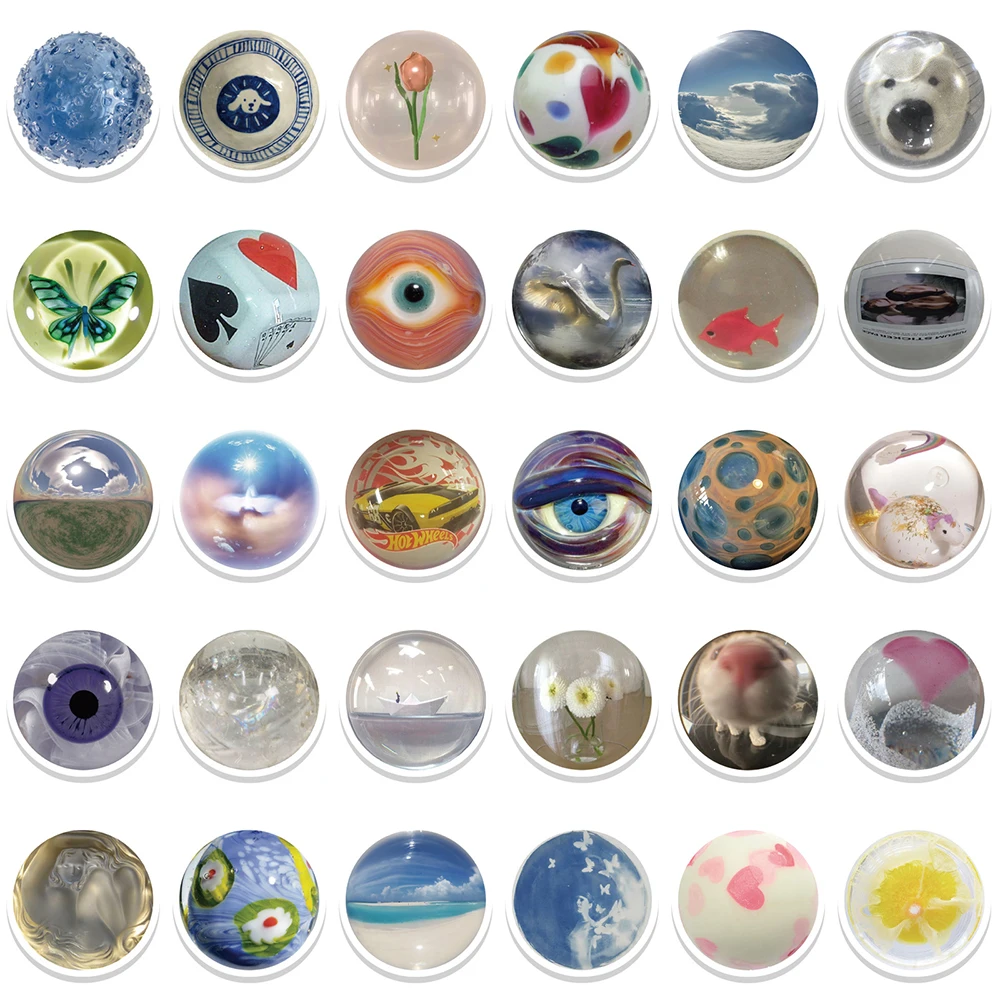 귀여운 유리 구슬 스티커, 아름다운 고양이 눈 만화 데칼, 그래피티 DIY 휴대폰 스케이트보드 가방 헬멧, 인스타그램 스타일, 10 30 60 개