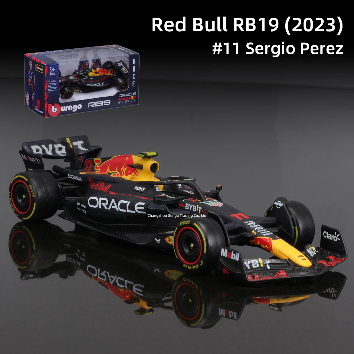 Bburago 1:43 정적 시뮬레이션 다이캐스트 합금 모델 자동차, 레드 불 F1 레이싱 포뮬러 자동차, 2022 RB18