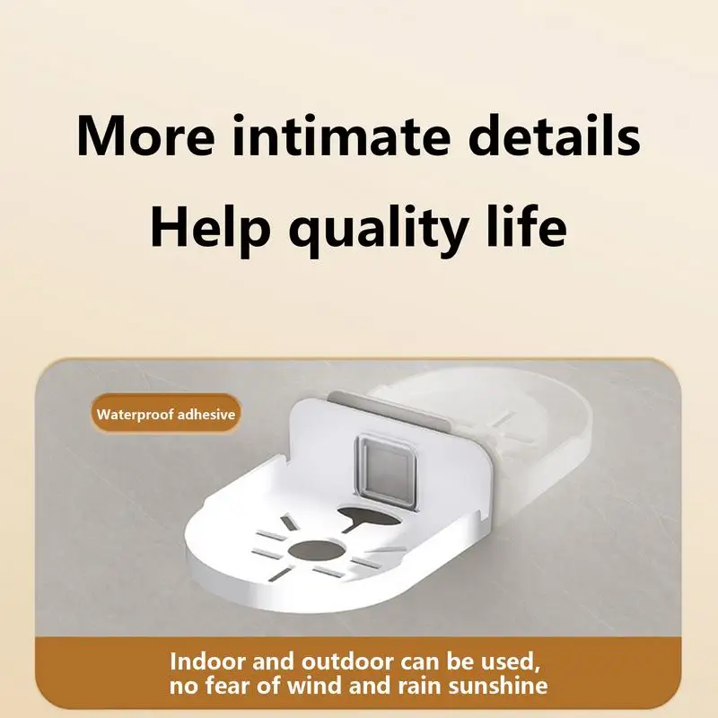 보안 카메라용 벽 마운트 플로팅 스탠드 선반, 미니 스피커, 자체 접착 펀치 프리 보안 감시 카메라 거치대