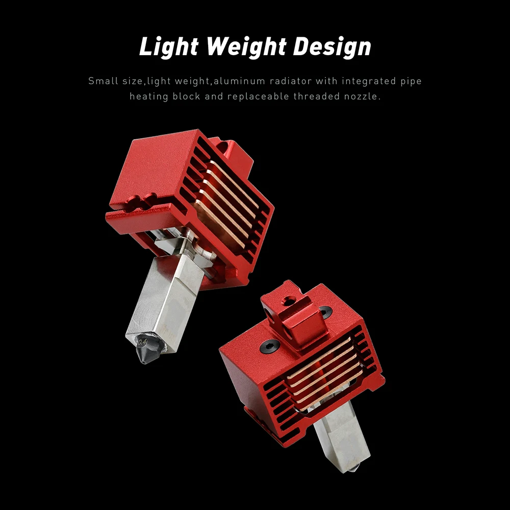 2.0 밤부 랩 X1 Bambu Lab X1 및 X1 카본 바이 메탈 히트 브레이크 CHT 하드 스틸 노즐 서미스터 적합 Bambu P1P 및 P1S 핫 엔드 용 핫 엔드 업그레이드