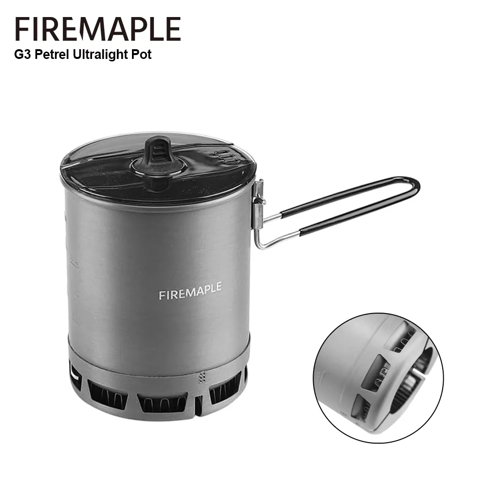 Fire-Maple 휴대용 초경량 냄비, 야외 고효율 열교환 냄비, 하이킹 여행용, G3 페트렐, 600ml title=Fire-Maple 휴대용 초경량 냄비, 야외 고효율 열교환 냄비, 하이킹 여행용, G3 페트렐, 600ml