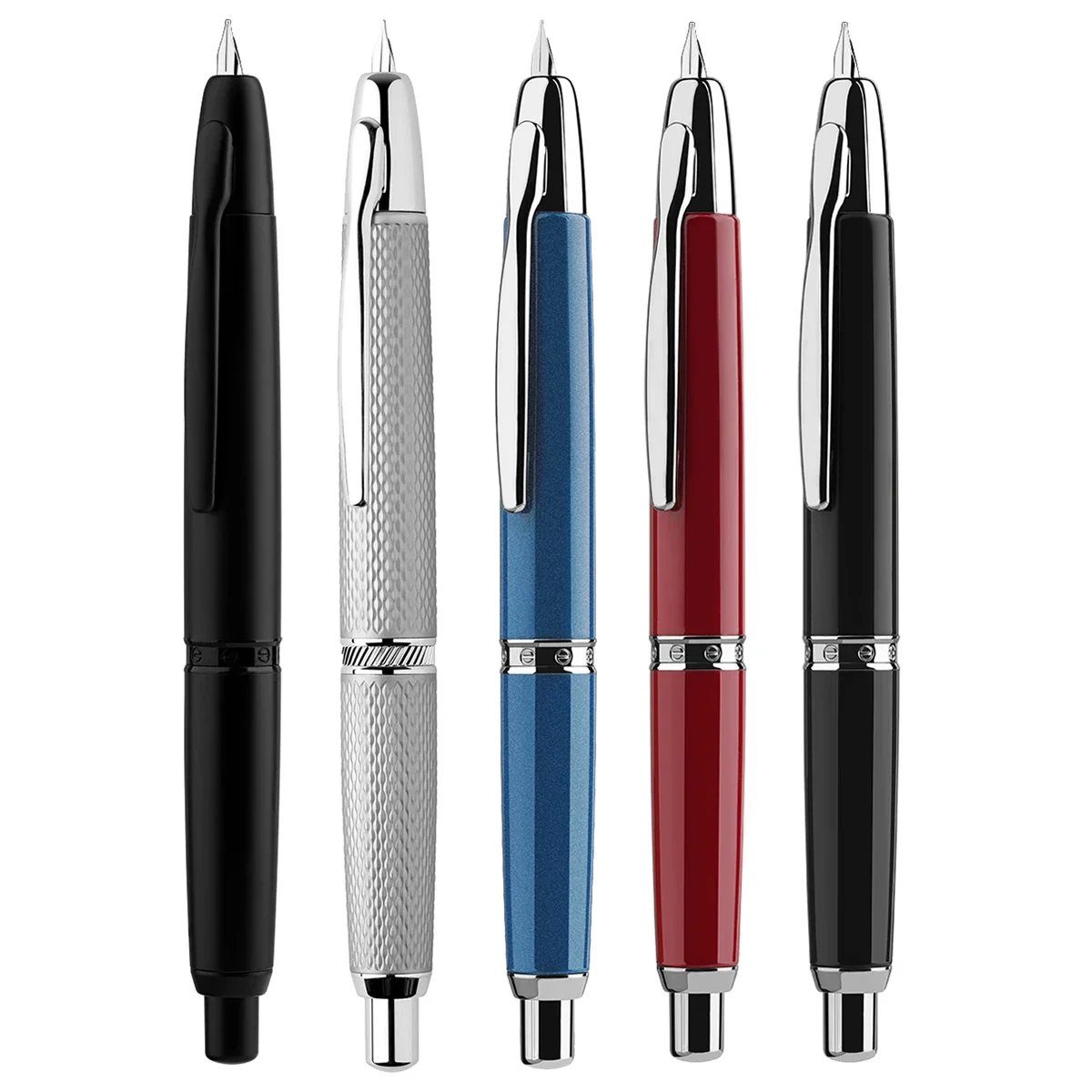 MAJOHN Moonman A1 프레스 만년필, 개폐식 초미세 펜촉 금속 클립 포함, 클립 없음 및 글쓰기 변환기 title=MAJOHN Moonman A1 프레스 만년필, 개폐식 초미세 펜촉 금속 클립 포함, 클립 없음 및 글쓰기 변환기 