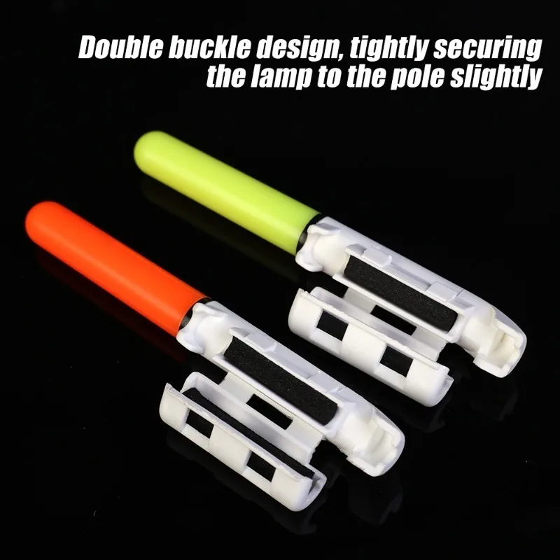 야간 낚시 전자 낚싯대 LED 라이트 스틱, 빛나는 바위 낚시 플로트, 방수 태클 액세서리, CR322 CR425 배터리