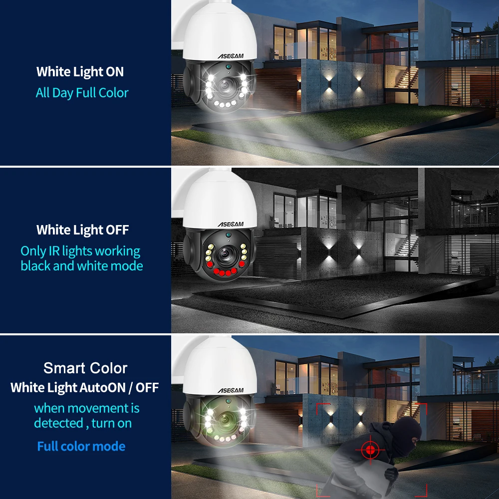 CCTV 카메라 PTZ  8MP 4K 오디오 비디오 감시 Hikvision 호환 RSTP IP 20X 광학 줌 POE