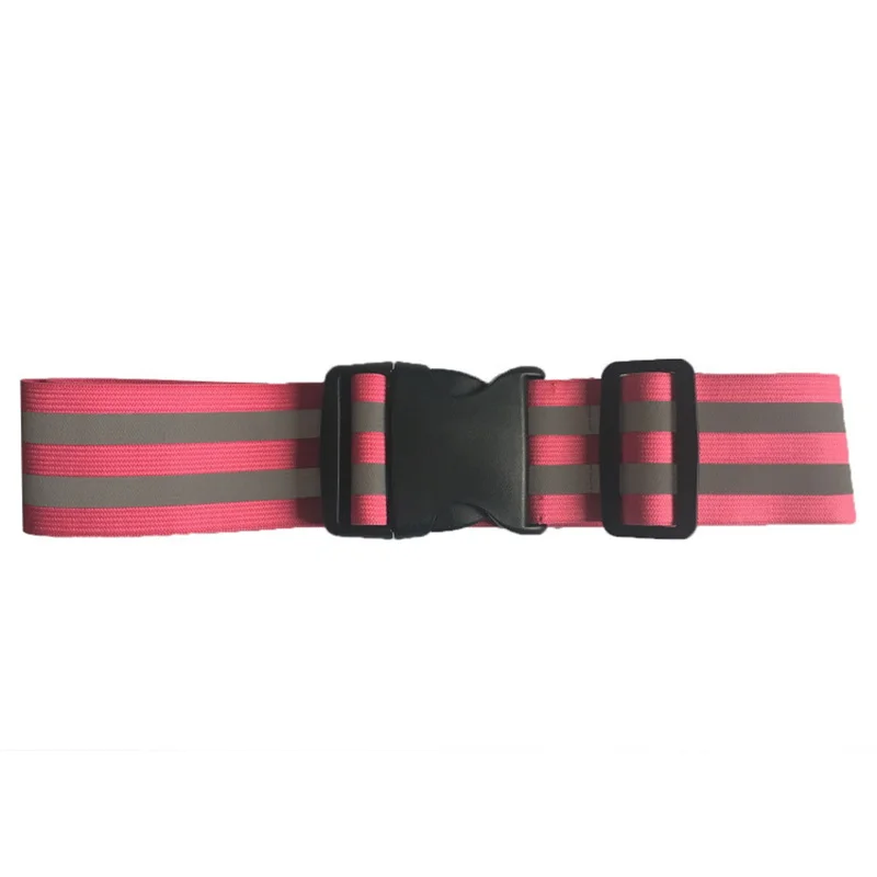 배낭 반사 벨트 5cm 폭 조절 탄성 벨트 반사 안전 벨트 야간 달리기 승마 가방 반사 벨트