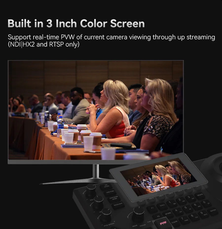 4D 키보드 조이스틱 NDI PTZ 컨트롤러 화상 회의 시스템, 라이브 스트리밍을 위한 화상 회의 카메라 키보드 제어