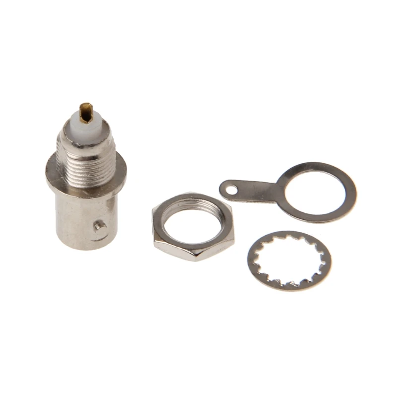 10 개/대 BNC 암 너트 벌크 헤드 솔더 커넥터 어댑터 비디오 감시