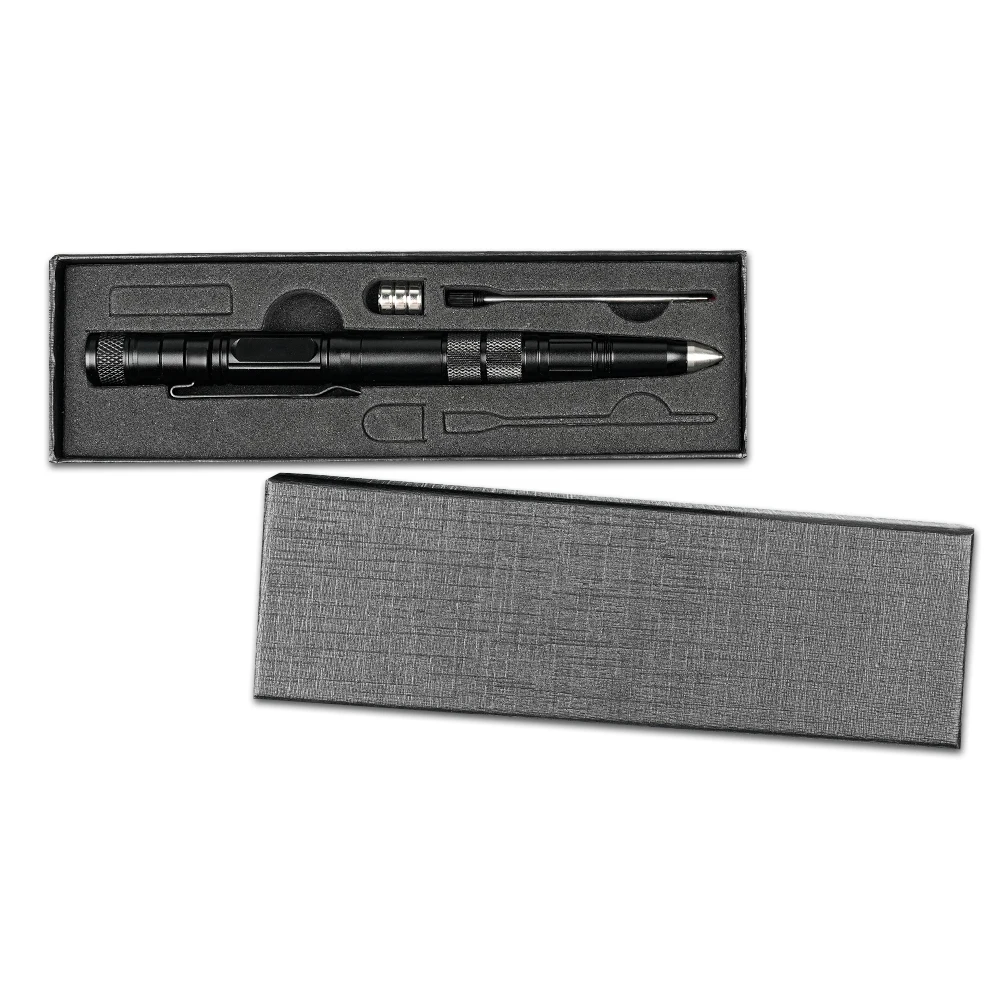 전술 펜-자기 방어 및 멀티 툴 펜, 손전등 포함, 남녀공용 생존 장비, 전술 장비 및 선물, 군사 EDC