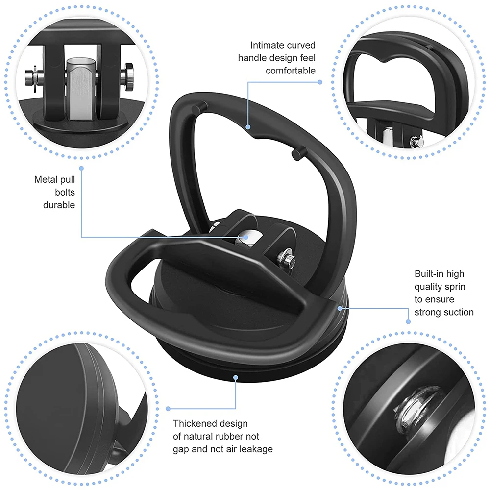 자동차 덴트 유리 흡입 도구, 2 인치 흡입 컵 제거, 덴트 풀러, 자동차 수리 도구, 차체 수리 풀러