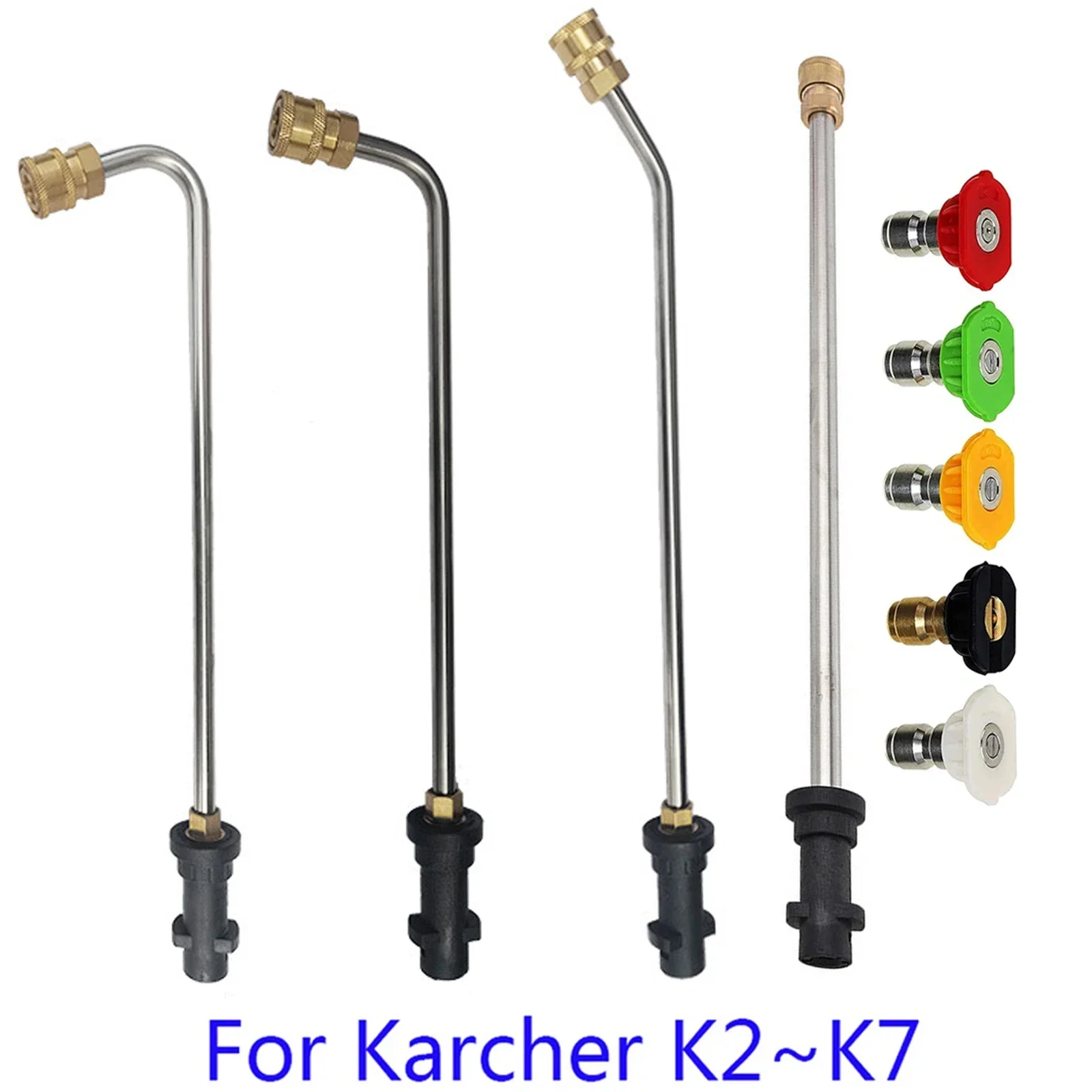 로드 제트 자동차 청소 고압 물총 익스텐션, Karcher K2 K3 K4 K5 K6 K7 깍지 포함, 1/4 인치 title=로드 제트 자동차 청소 고압 물총 익스텐션, Karcher K2 K3 K4 K5 K6 K7 깍지 포함, 1/4 인치
