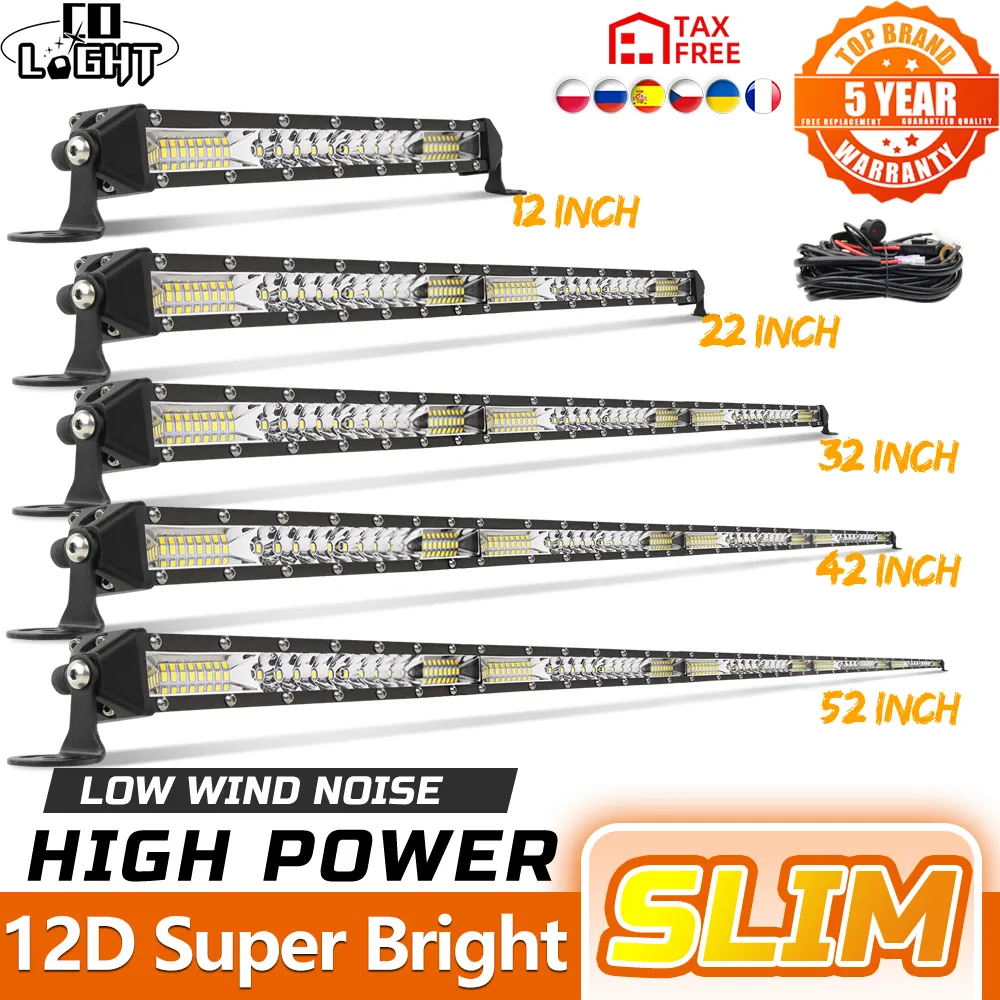 CO LIGHT 오프로드 LED 바 스팟 플러드 LED 라이트 바, 트럭 작업등, 4X4 UAZ 4WD ATV 자동차 Barra LED 운전 안개등, 12 인치-52 인치 title=CO LIGHT 오프로드 LED 바 스팟 플러드 LED 라이트 바, 트럭 작업등, 4X4 UAZ 4WD ATV 자동차 Barra LED 운전 안개등, 12 인치-52 인치 