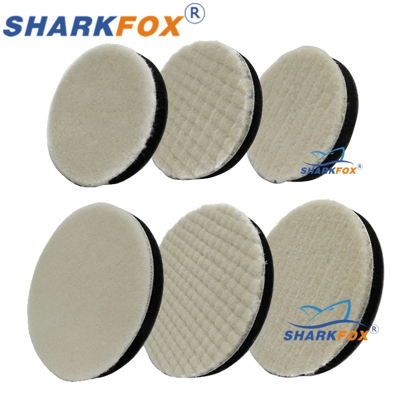 Sharkfox DA RO 자동차 광택기 연마 트레이용 일본 울 광택제 패드, 80mm 125mm 커팅 패드, 자동차 청소 제품, 3/5 인치 title=Sharkfox DA RO 자동차 광택기 연마 트레이용 일본 울 광택제 패드, 80mm 125mm 커팅 패드, 자동차 청소 제품, 3/5 인치