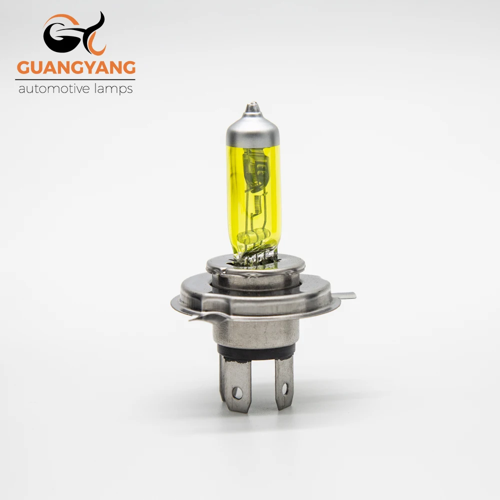 자동차 헤드라이트, 자동 안개 램프, 할로겐 전구, 노란색 조명, H4, 9003, HB2, 12V, 60 W, 55W, P43T, 2 개