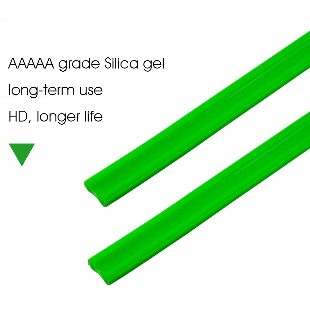 자동차 와이퍼 블레이드 실리카 젤 실리콘 리필 스트립, 프레임리스 뼈없는 와이퍼용, 6mm, 26 