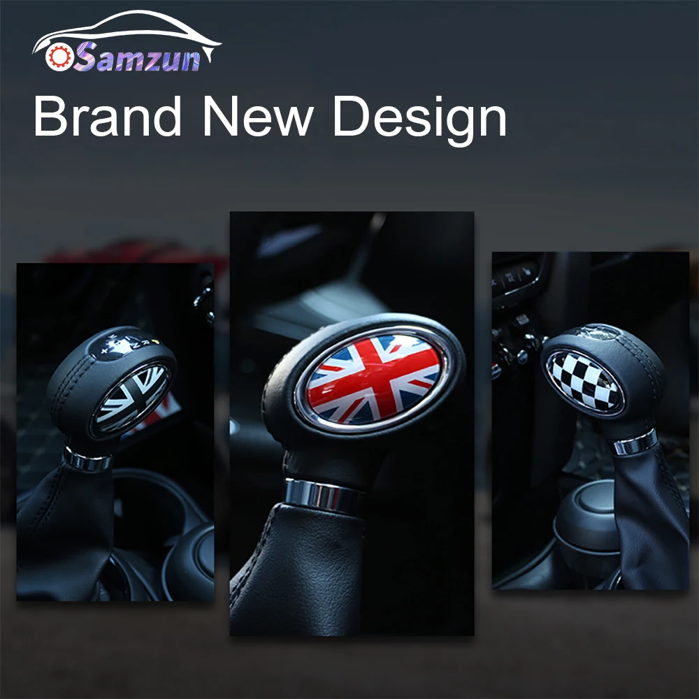 자동차 기어 시프트 노브 패널 데칼 커버 스티커 장식, 미니 쿠퍼 F54 F55 F56 F57 F60 클럽맨 스타일링 시프터 액세서리