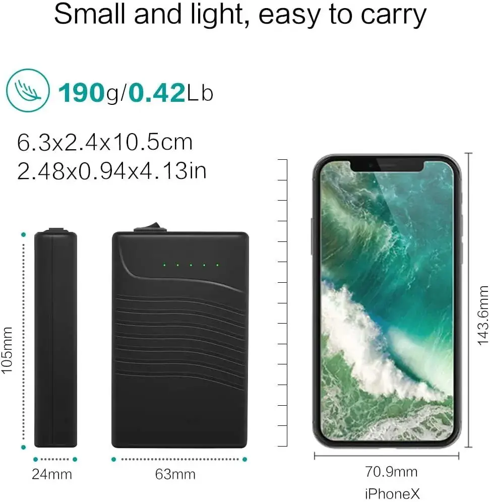 휴대용 충전식 리튬 이온 배터리, IP 카메라 4G 카메라용, 3000mAh, 5V, 12V DC 출력, 블랙