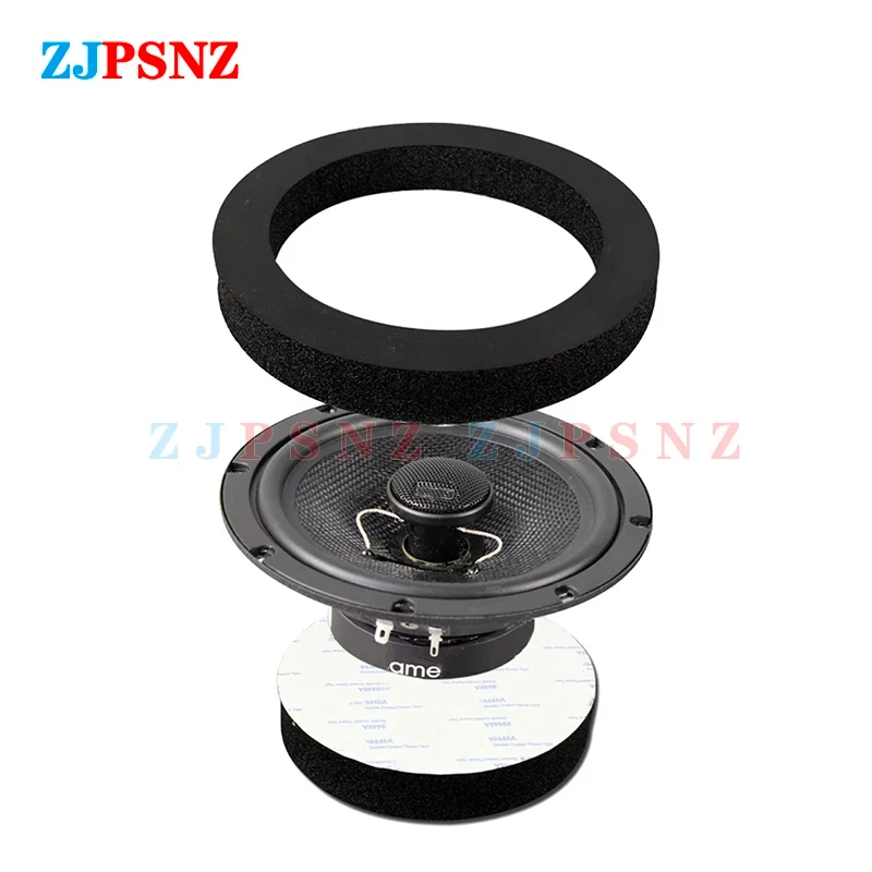 범용 자동차 스피커 링, 베이스 문짝 트림, 방음 코튼 오디오 스피커 사운드, 자체 접착 단열 링, 4, 5/6.5 인치