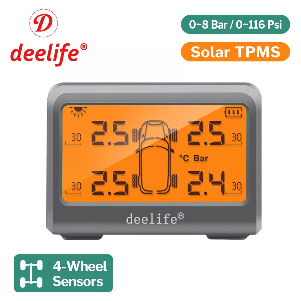 Deelife 자동차 타이어 공기압 모니터링 시스템, TPMS, 4 륜 타이어 배터리, 교체 가능한 내부 외부 센서, TMPS title=Deelife 자동차 타이어 공기압 모니터링 시스템, TPMS, 4 륜 타이어 배터리, 교체 가능한 내부 외부 센서, TMPS