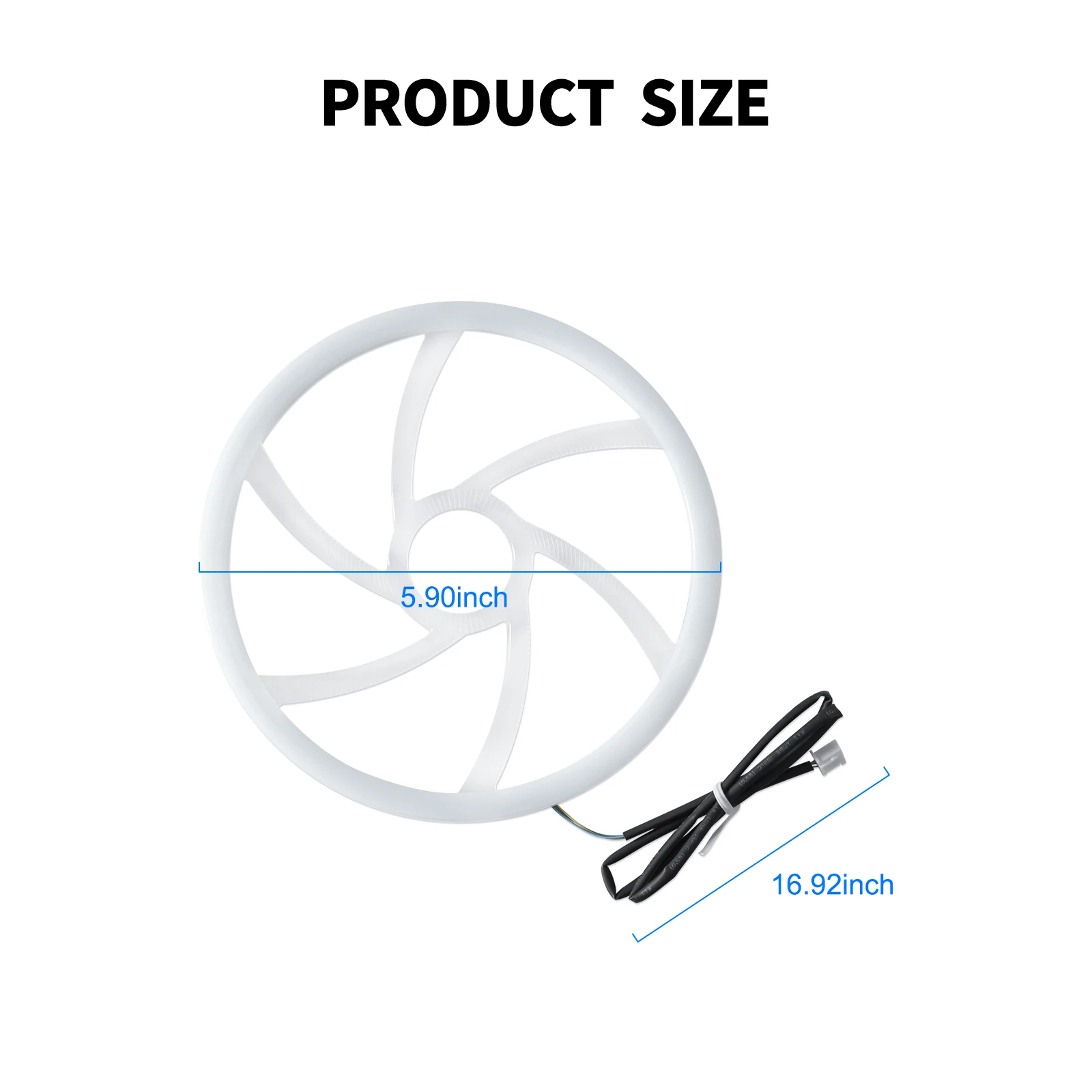 심포니 RGB 자동차 주변 경적 조명, LED 오디오 후드, 64 색 인테리어 장식, 분위기 램프, 앱 제어 액세서리, 5.9 인치