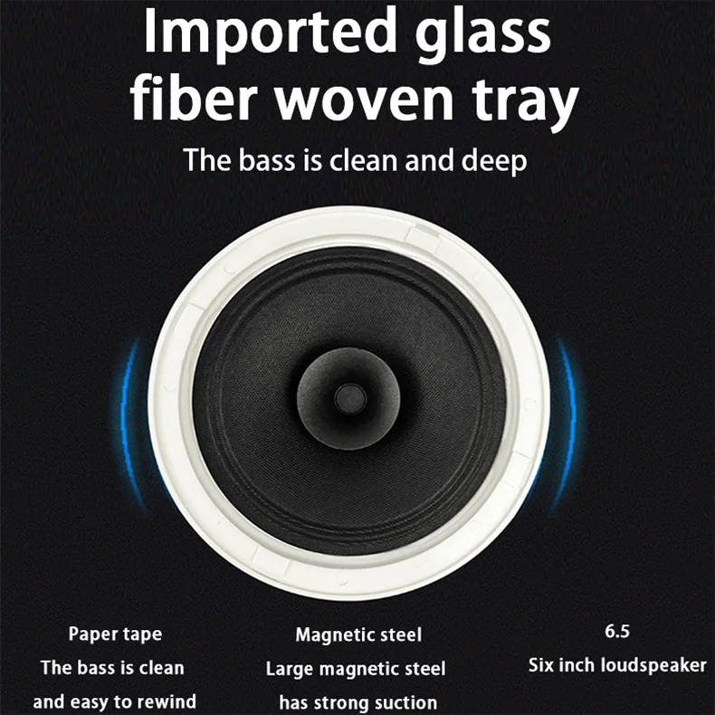 홈 오디오 배경 음악 시스템에 장착 프레임리스 천장 스피커, 오디오 확성기-스테레오 음악 플레이어, 15W