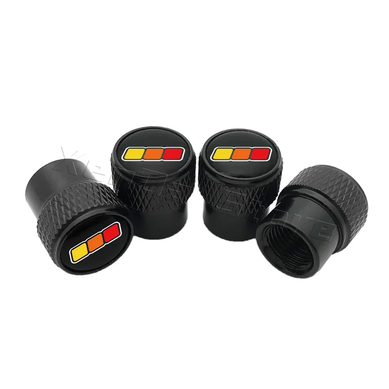 자동차 휠 타이어 밸브 스템 캡, 3 가지 색상 엠블럼 로고, 도요타 TRD 타코마 툰드라 4 러너 하이랜더 RAV4 타이어 액세서리