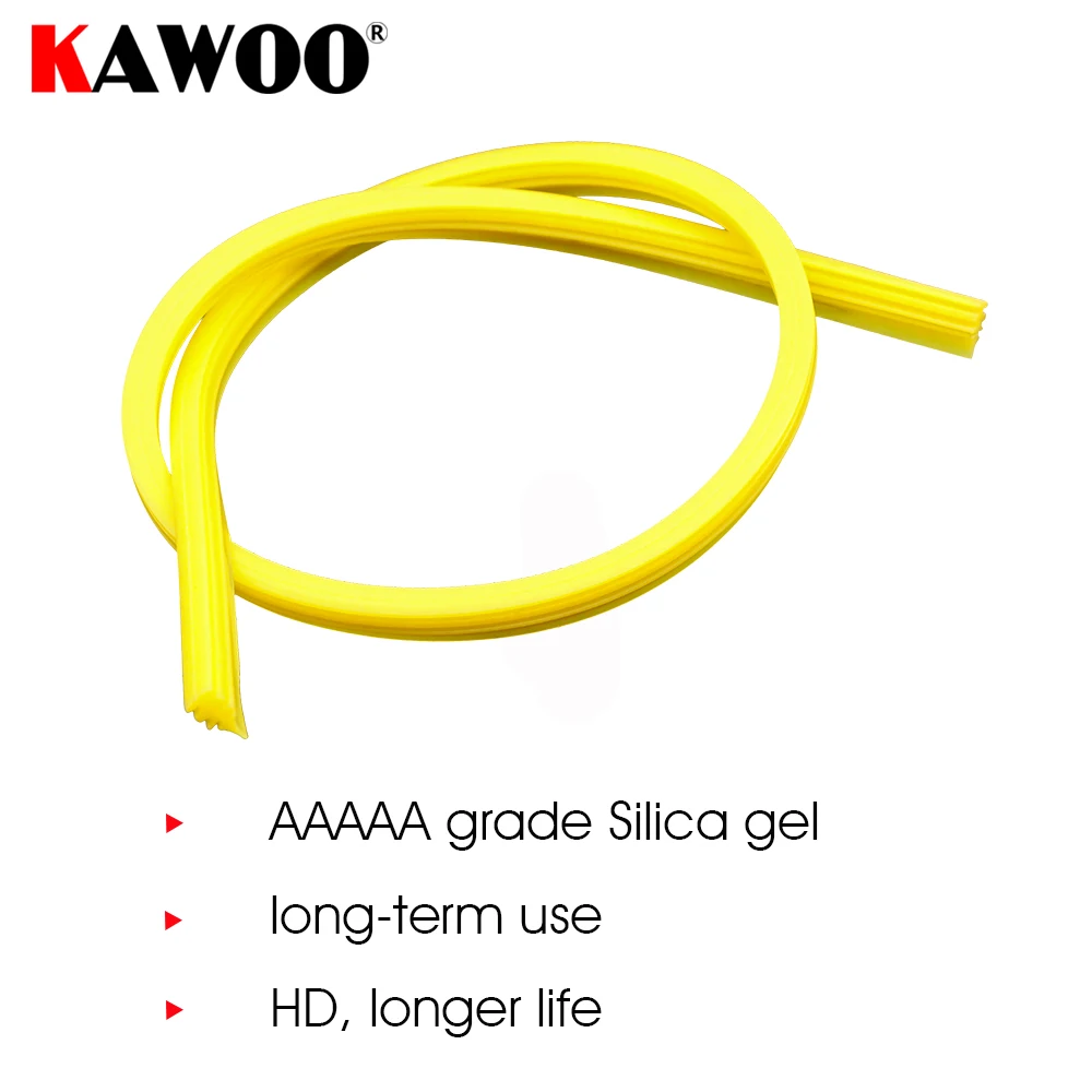 실리카 겔 실리콘 리필 스트립 자동차 와이퍼 블레이드, 프레임리스 와이퍼용 실리콘 고무 밴드, 26 