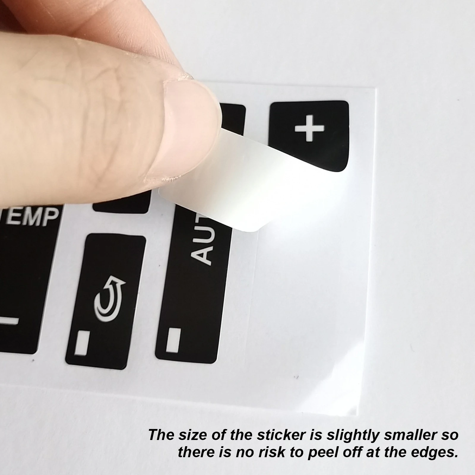 자동차 버튼 수리 스티커, 메르세데스 벤츠 GLK350 C 클래스 CLS C218 SLK W172 W204 W207 W212 W218 용 매트 블랙 데칼 스티커