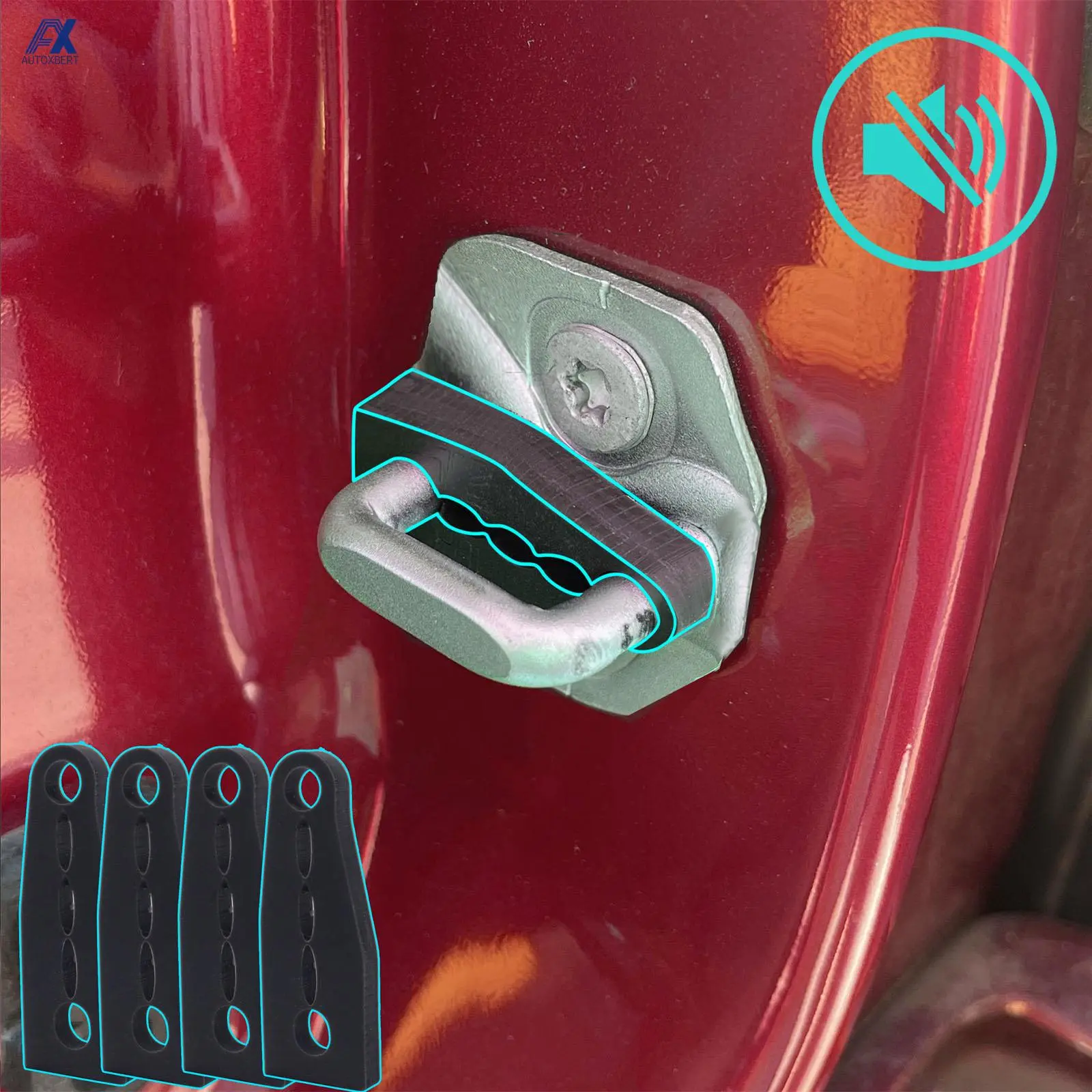 포드 피에스타 퓨전 몬데오용 사운드 댐퍼 문짝 잠금 버퍼, 덜컹거림 정지 방음, 귀머거리 씰 데디너 사운드 title=포드 피에스타 퓨전 몬데오용 사운드 댐퍼 문짝 잠금 버퍼, 덜컹거림 정지 방음, 귀머거리 씰 데디너 사운드