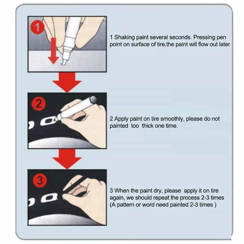 휠 디스크 타이어 펜 페인트 화이트 컬러 마커 펜 자동차 페인트 연필 차량용 속도 마커 크롬 자동 자세히 액세서리
